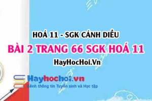 Bài 2 trang 66 SGK Hoá 11 Cánh diều